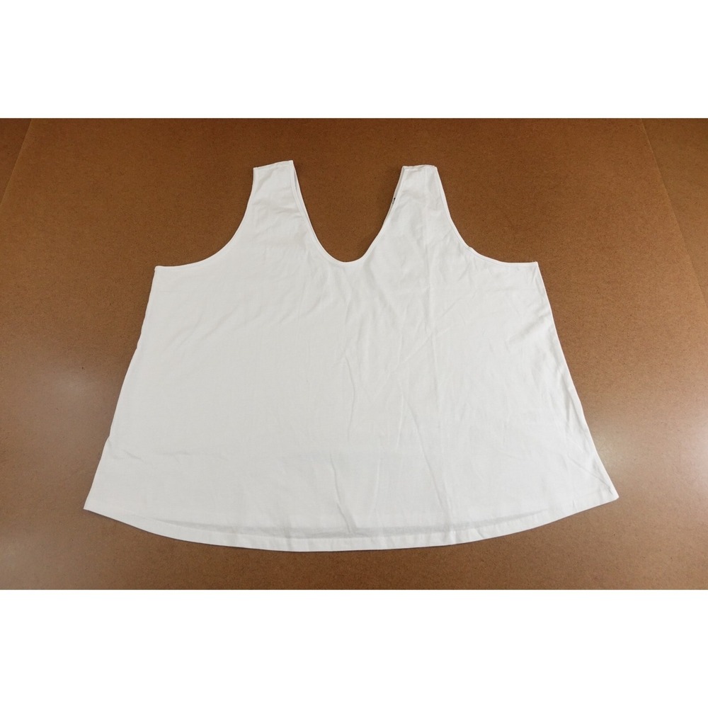ASOS DESIGN Curve Womens Size 18 White Scoop Neck Ultimate Tank Top New